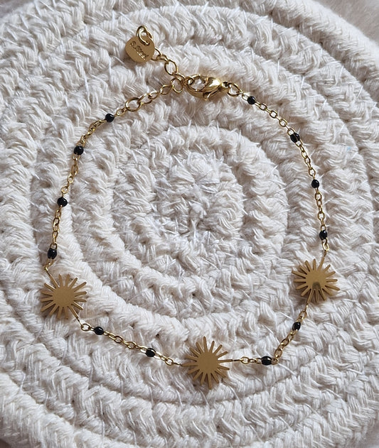 Bracelet "Soleil Noir"