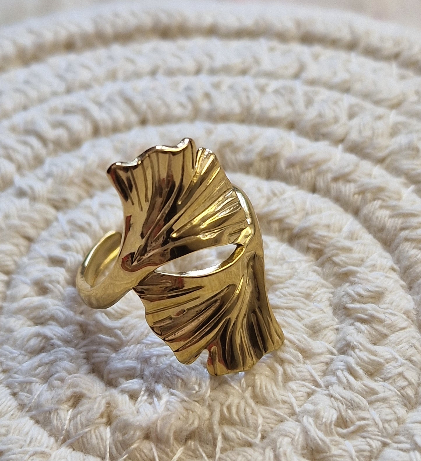 Bague "Origami Doré "