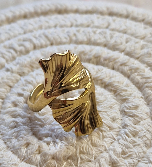 Bague "Origami Doré "