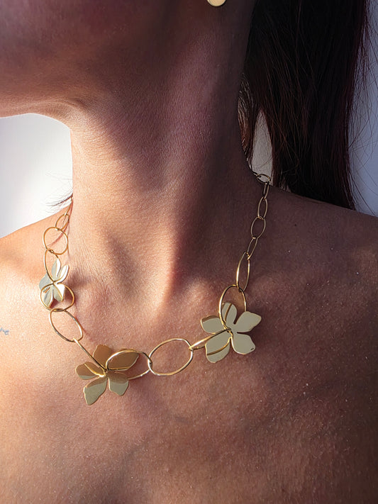 Collier "Fleur d'or"