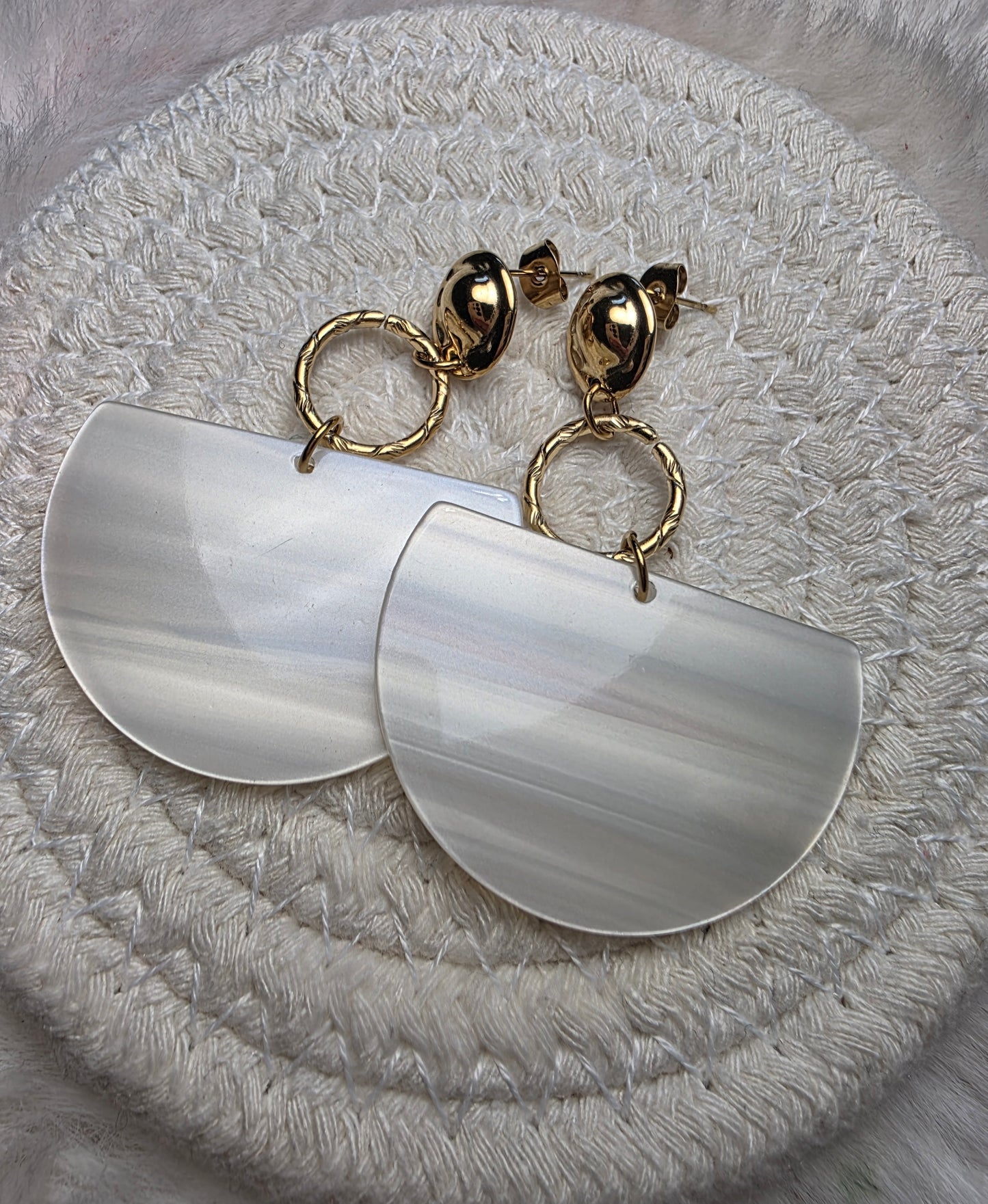 Boucles d'oreilles "Nacre"