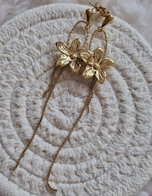 Boucles d'oreilles "Fleur de Lune"