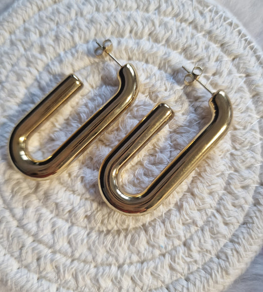Boucles d'oreilles "Créoles Bold Curve"