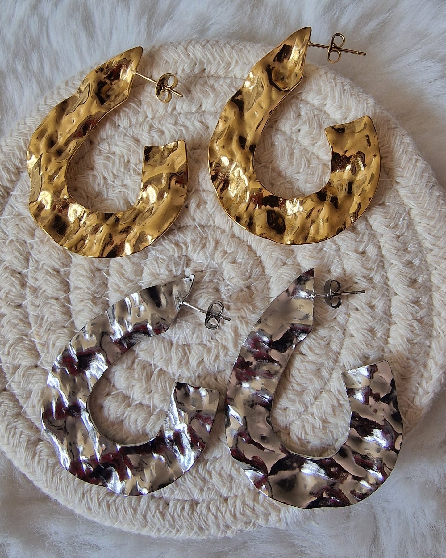 Boucles d’oreilles Créoles "Galaxie"