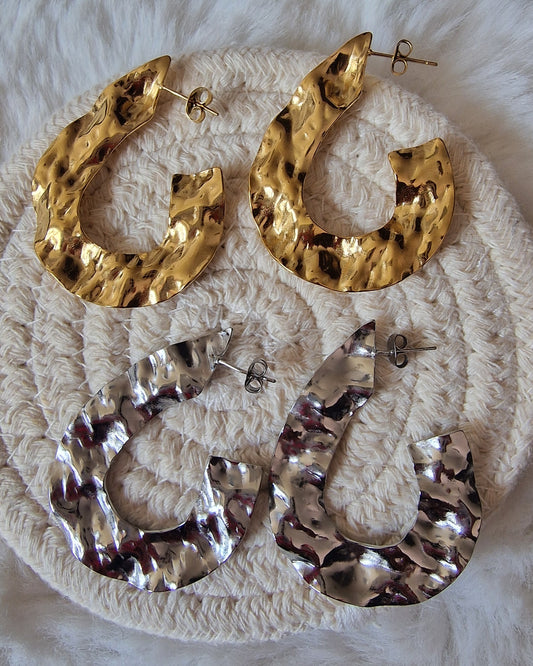 Boucles d’oreilles Créoles "Galaxie"