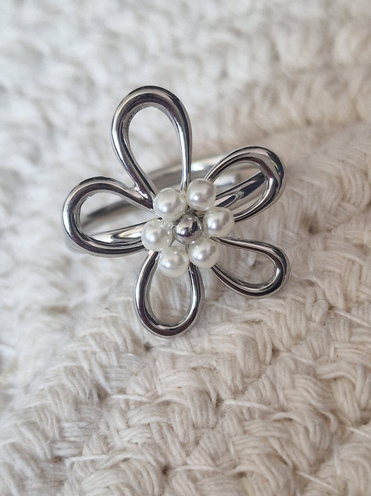Bague "Lys Perlé "