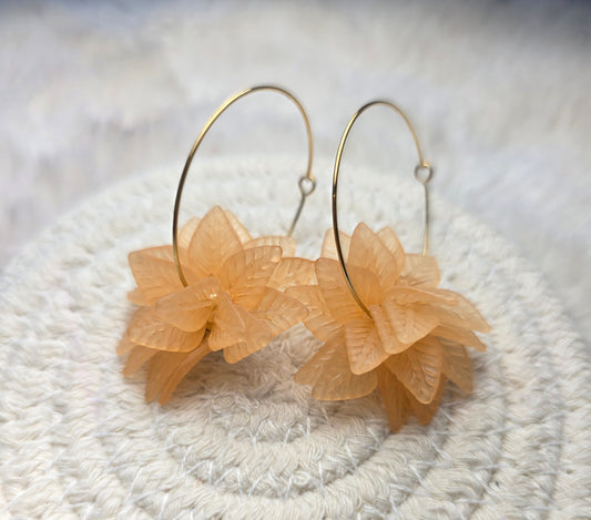Boucles d'oreilles “Pétales Soleil”